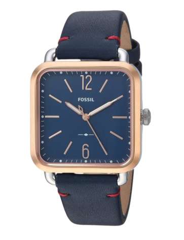 Uhrenarmband Fossil ES4251 Leder Schwarz 18mm